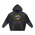 BANG Vintage Washed Frayed Fleece Hoodie